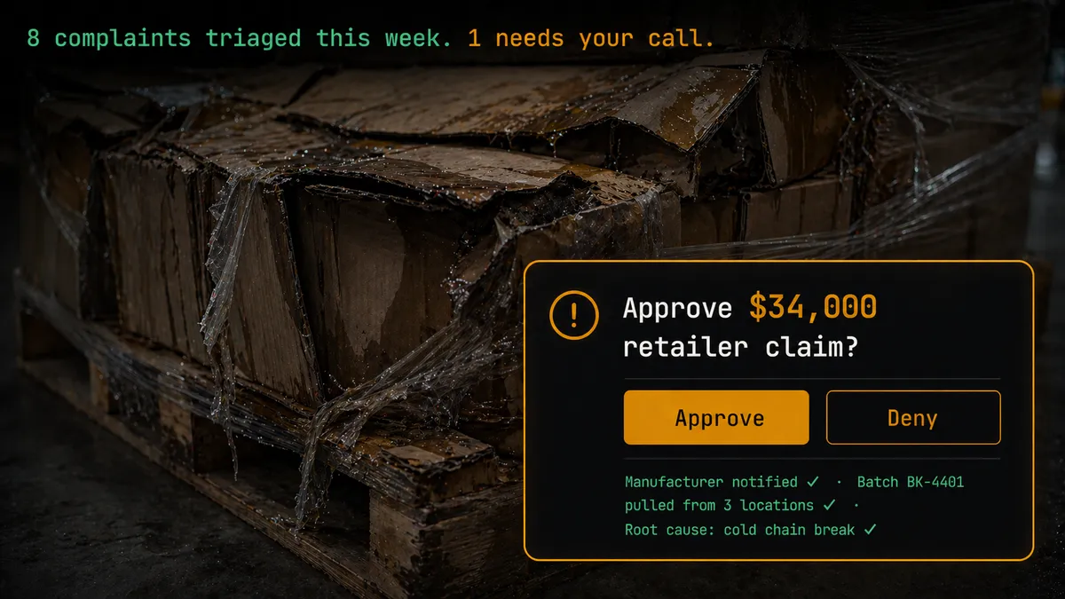 Complaint triage - Damaged shipment with claim decision needed