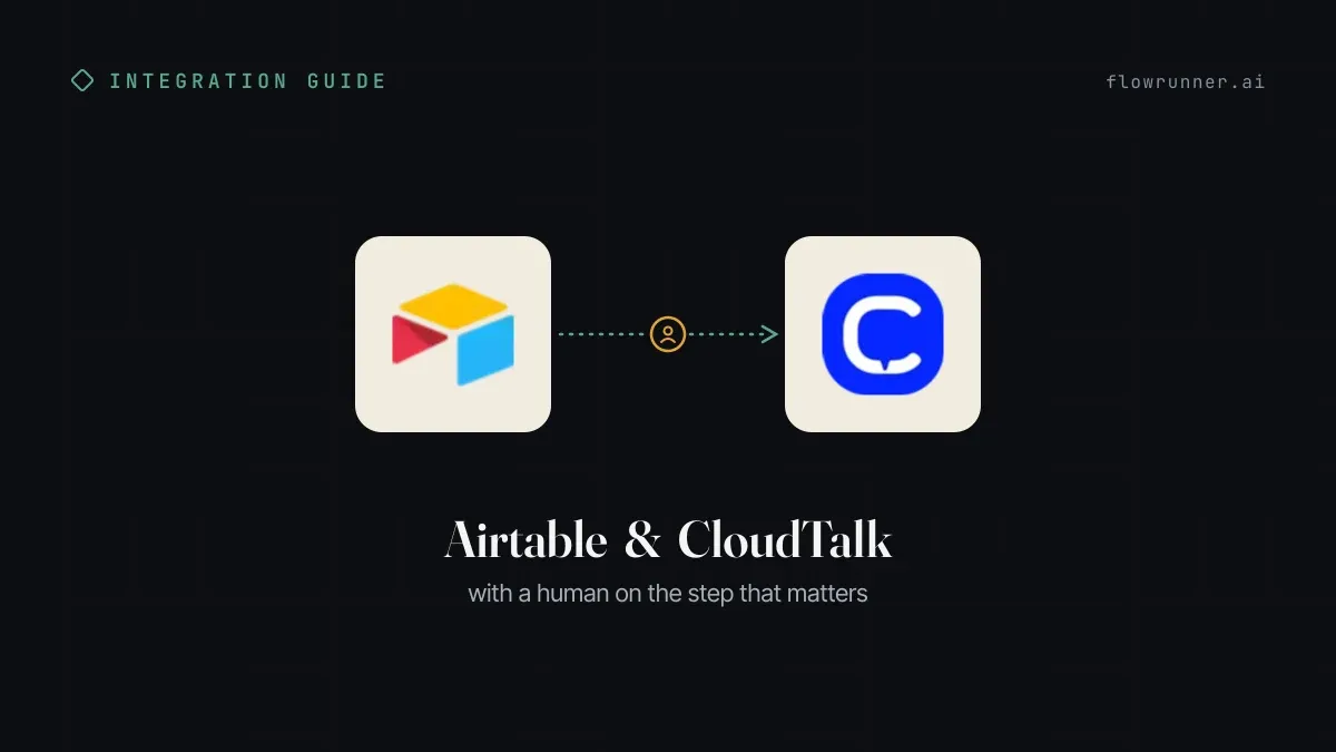 How to Connect Airtable with CloudTalk (With or Without an AI Agent)