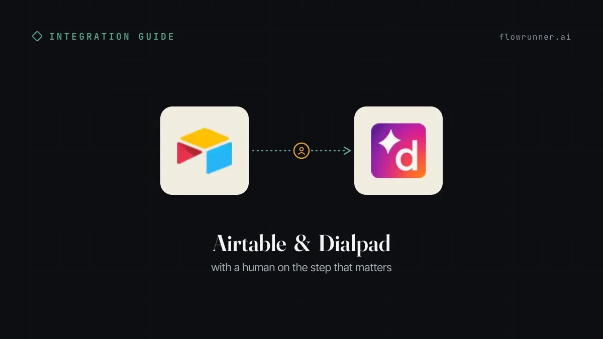 How to Connect Airtable with Dialpad (With or Without an AI Agent)