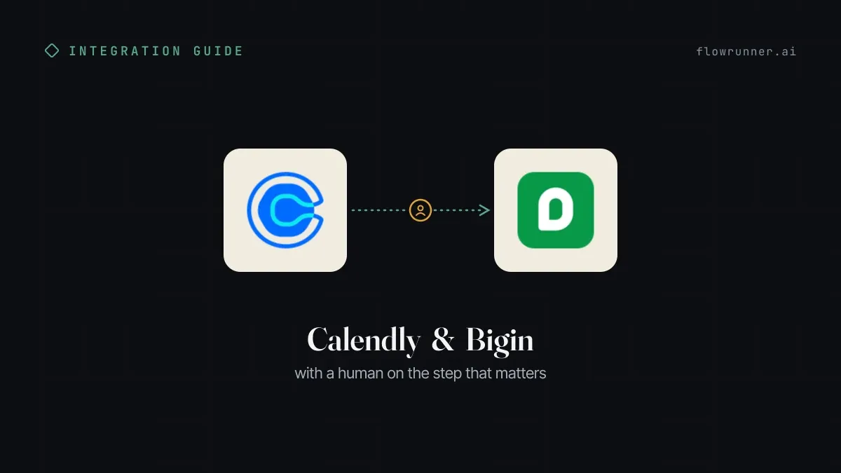 How to Connect Calendly with Bigin by Zoho (With or Without an AI Agent)