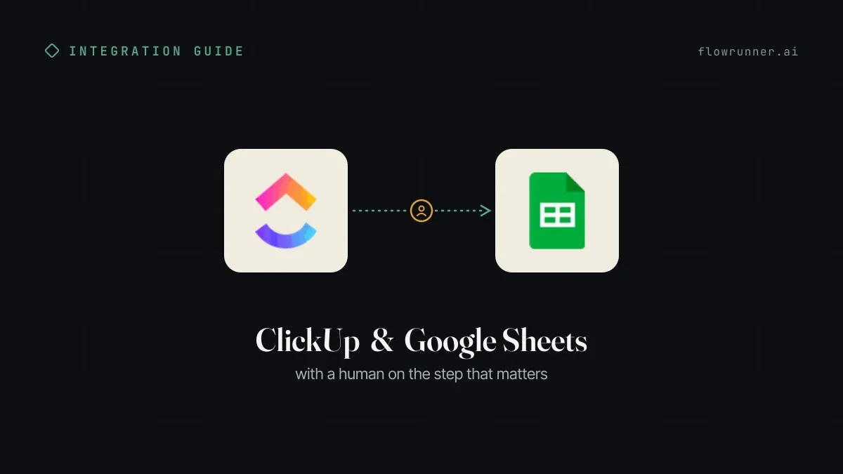 How to Connect ClickUp with Google Sheets (With or Without an AI Agent)