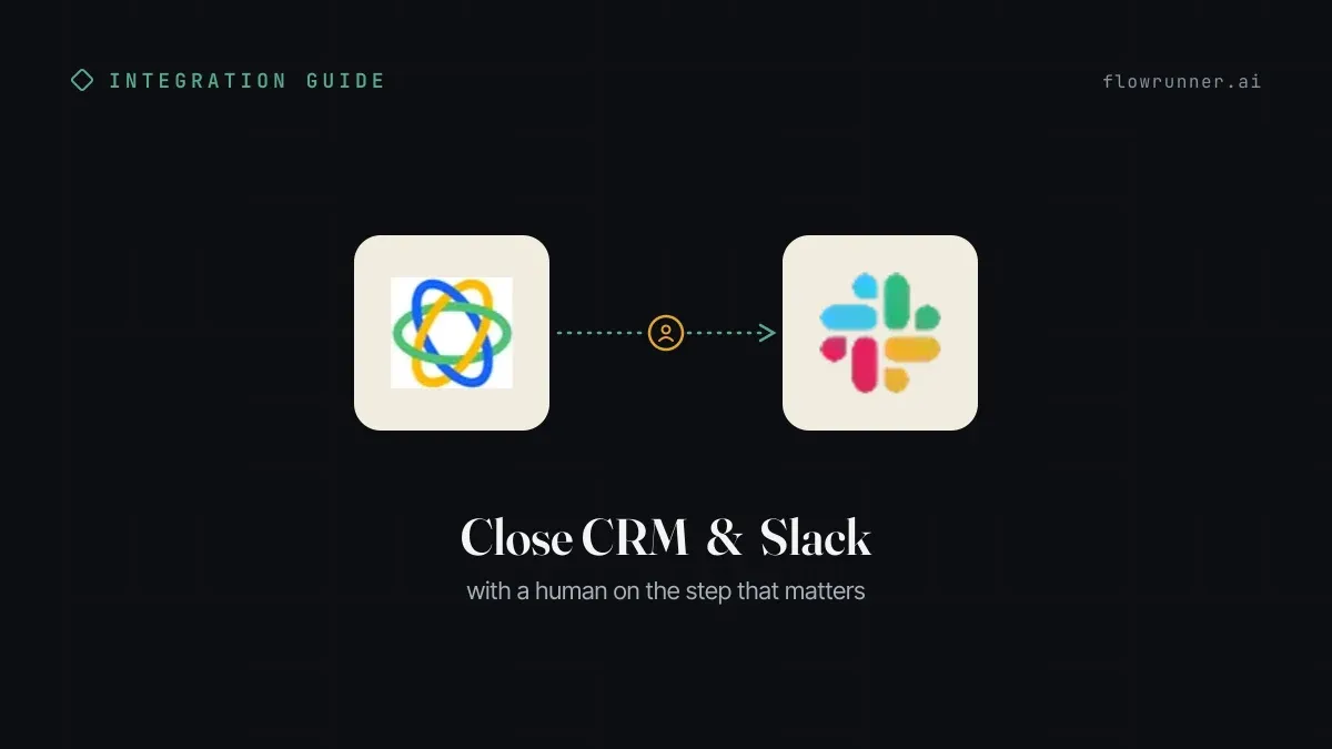 How to Connect Close CRM with Slack (With or Without an AI Agent)
