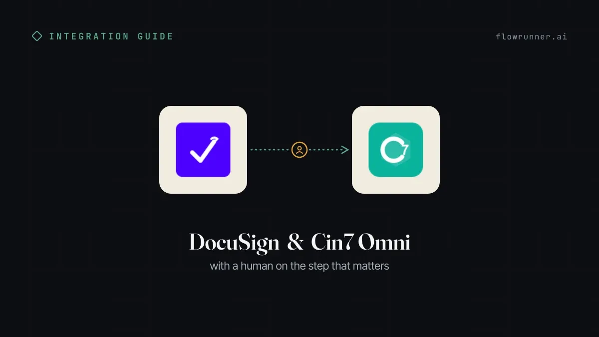 How to Connect DocuSign with Cin7 Omni (With or Without an AI Agent)