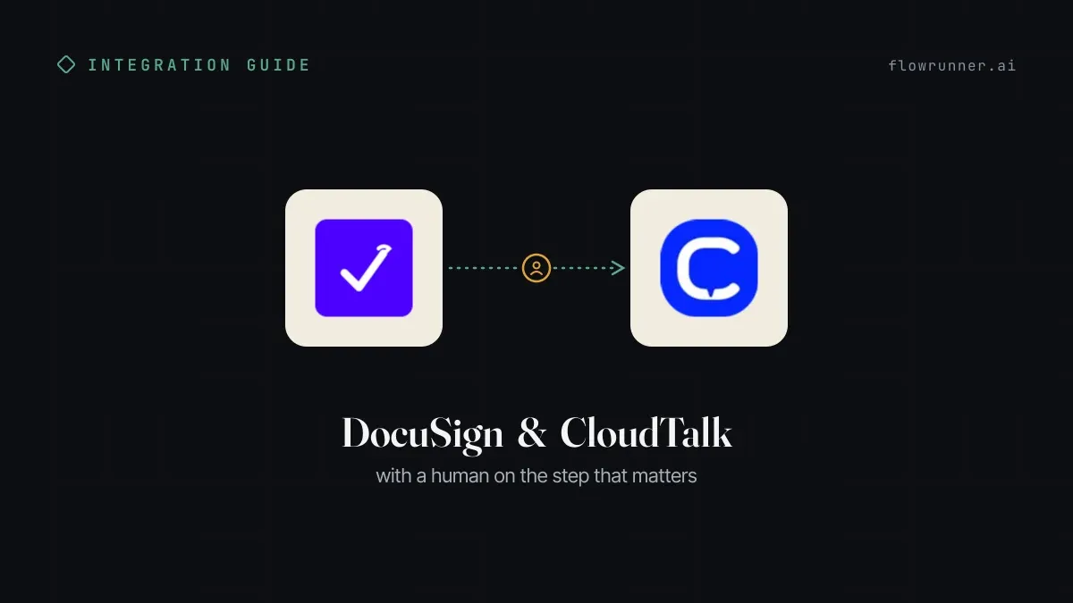 How to Connect DocuSign with CloudTalk (With or Without an AI Agent)