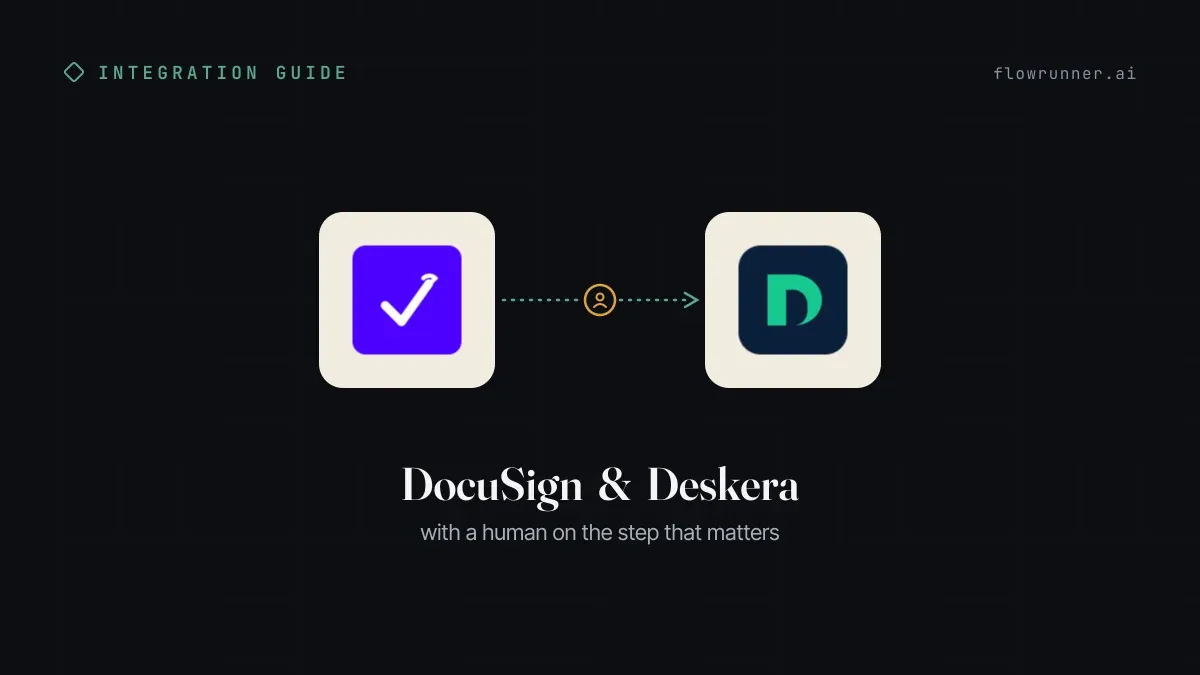 How to Connect DocuSign with Deskera (With or Without an AI Agent)