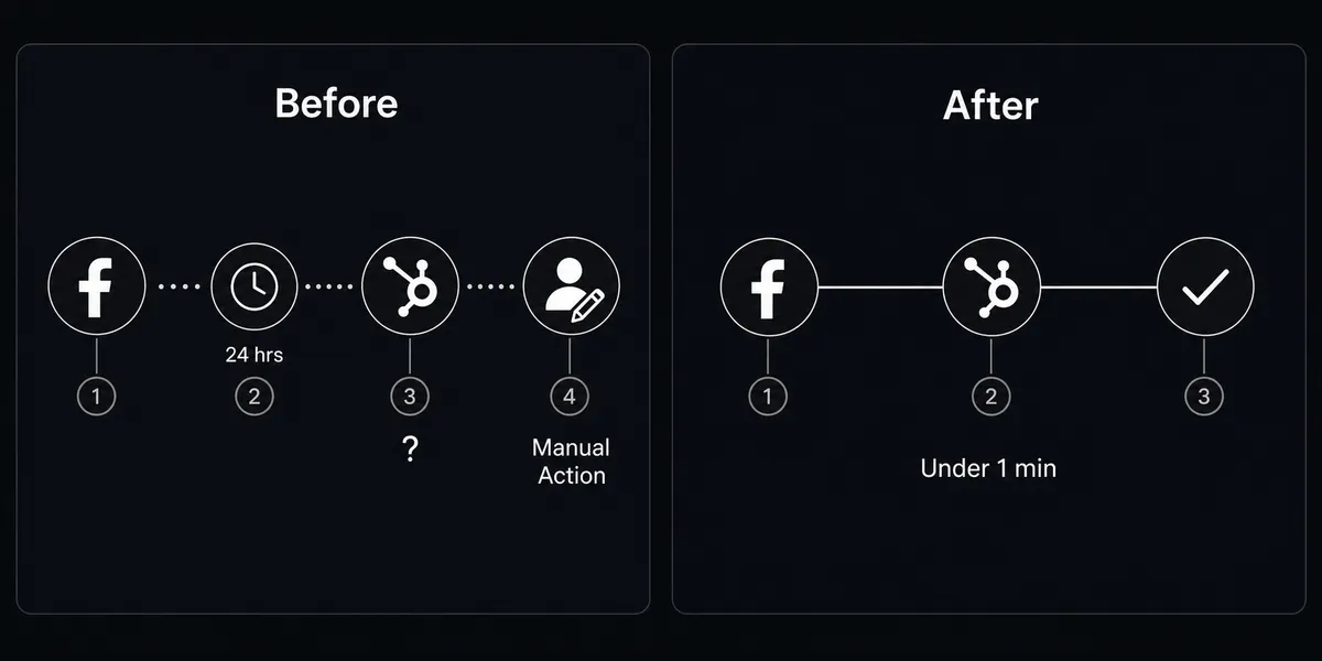 Split-screen dark composition on #0C0E12 background