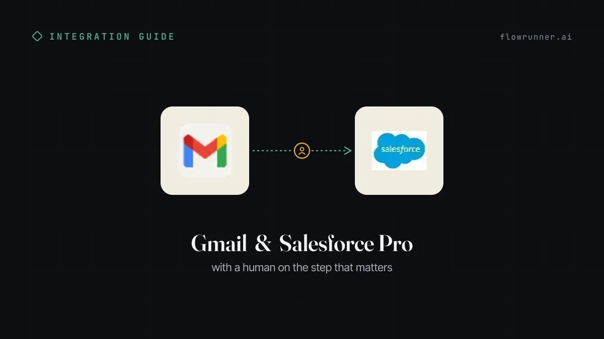 How to Connect Gmail with Salesforce Pro (With or Without an AI Agent)