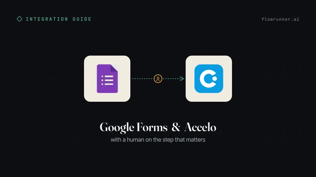 How to Connect Google Forms with Accelo (With or Without an AI Agent)