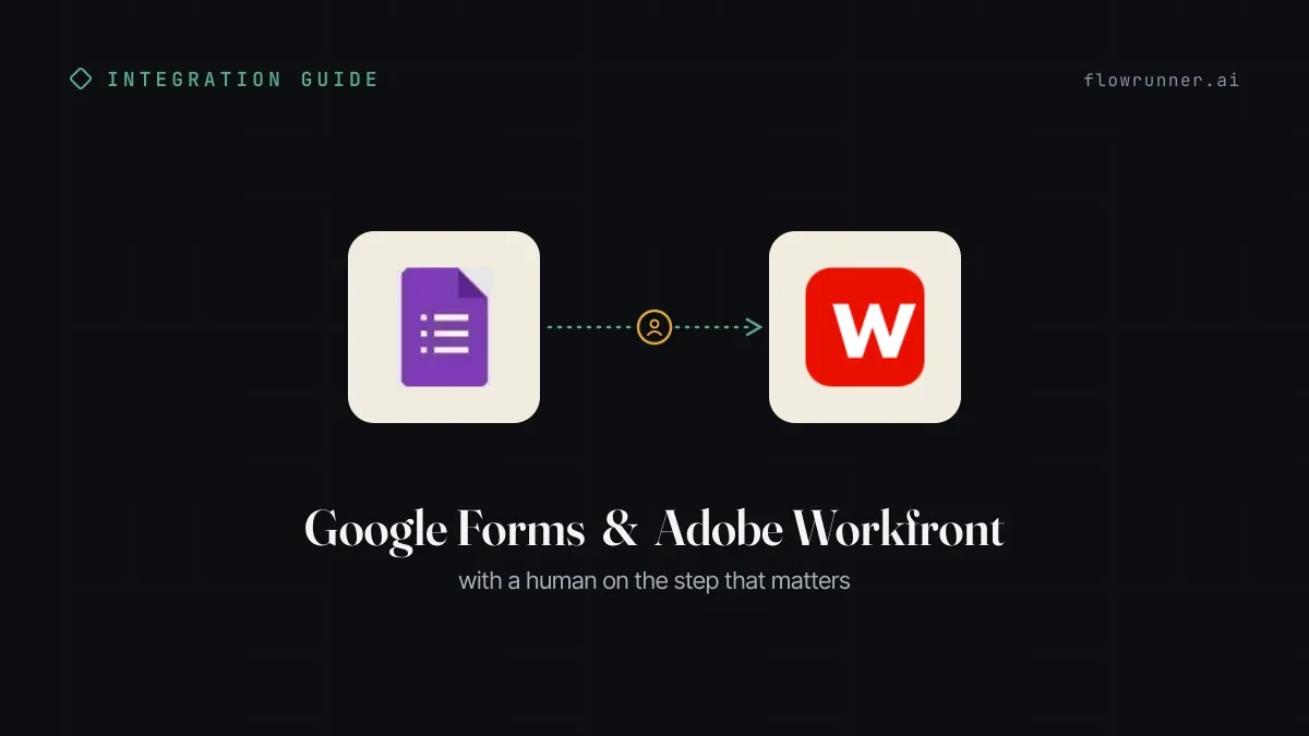 How to Connect Google Forms with Adobe Workfront (With or Without an AI Agent)