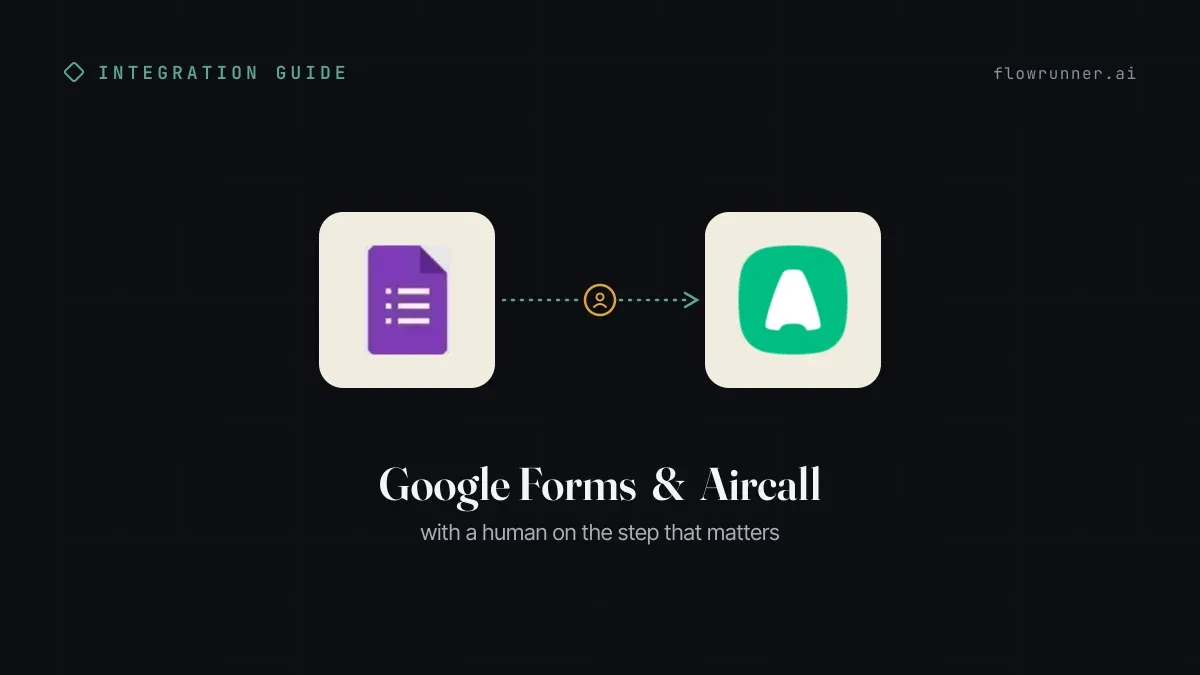 How to Connect Google Forms with Aircall (With or Without an AI Agent)