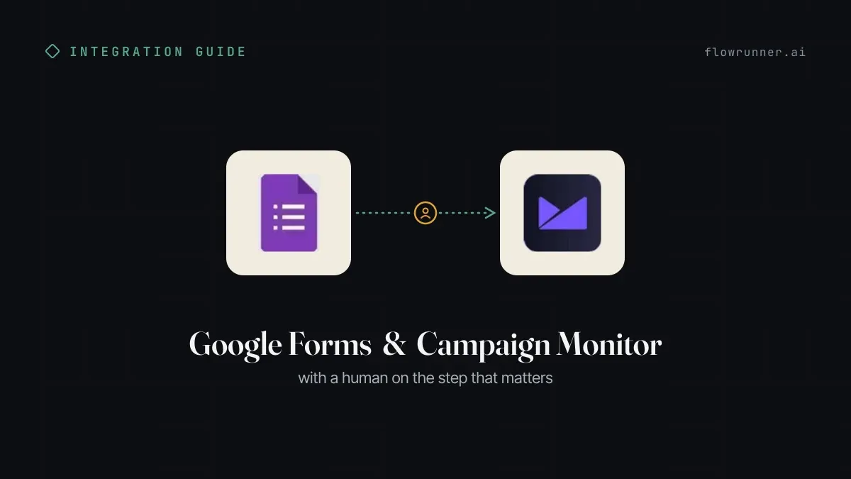 How to Connect Google Forms with Campaign Monitor (With or Without an AI Agent)