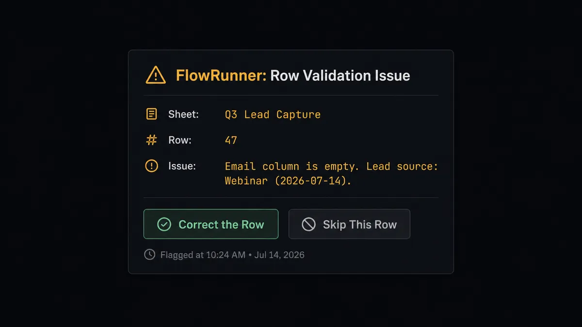 A dark Slack-style approval card on a #0C0E12 background