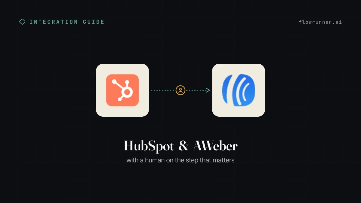How to Connect HubSpot with AWeber (With or Without an AI Agent)