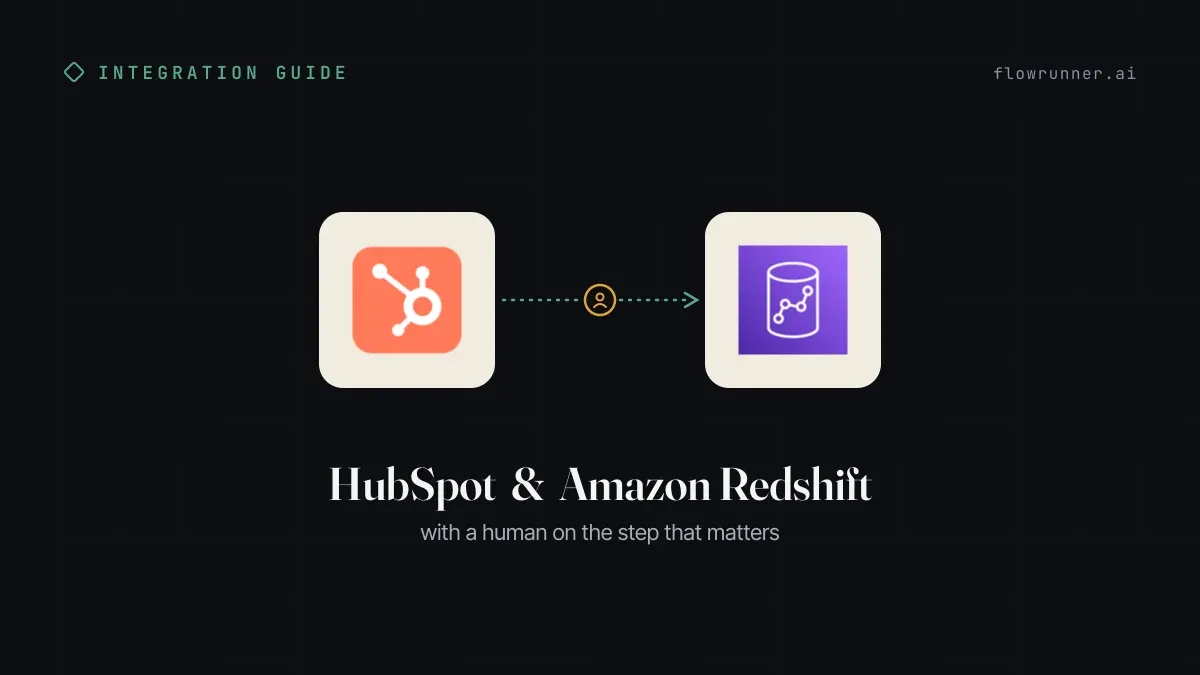 How to Connect HubSpot with Amazon Redshift (With or Without an AI Agent)