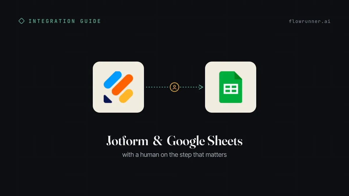 How to Connect Jotform with Google Sheets (With or Without an AI Agent)