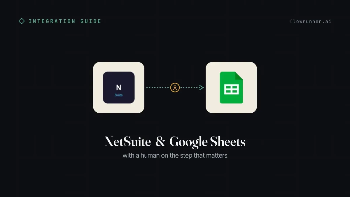 How to Connect NetSuite with Google Sheets (With or Without an AI Agent)