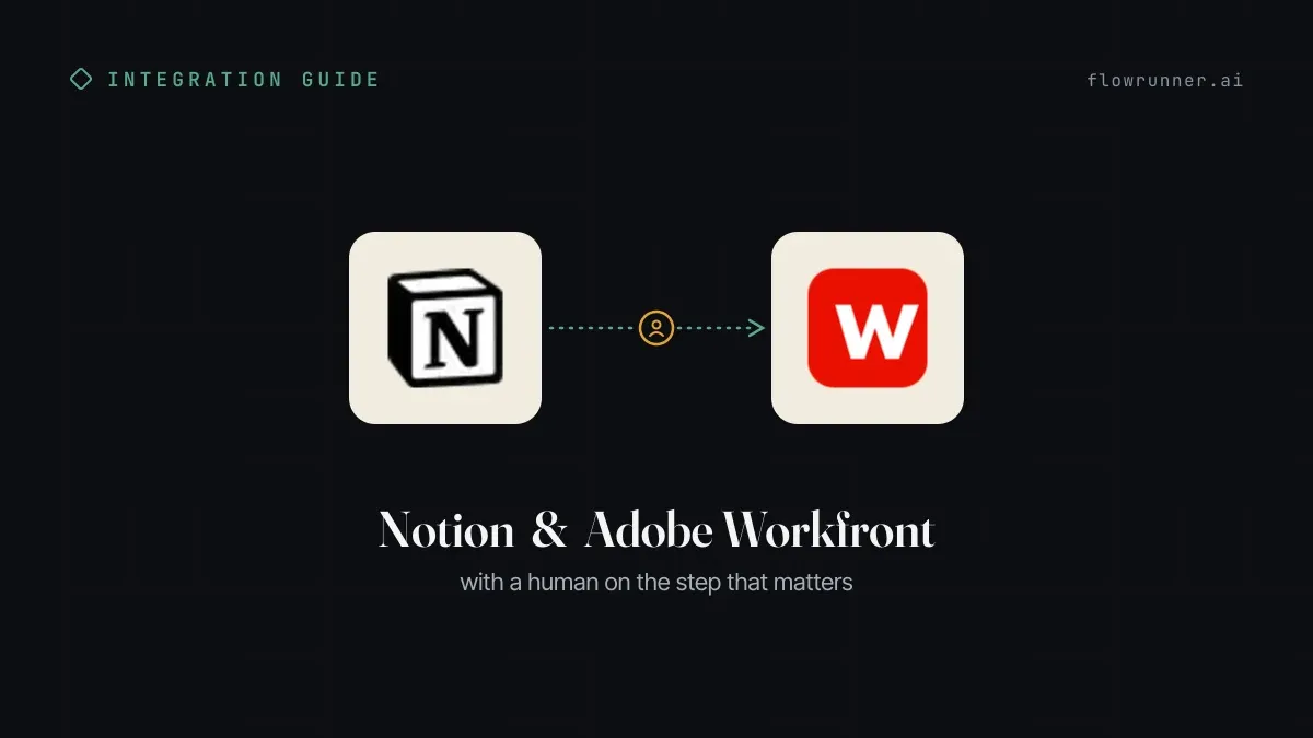 How to Connect Notion with Adobe Workfront (With or Without an AI Agent)