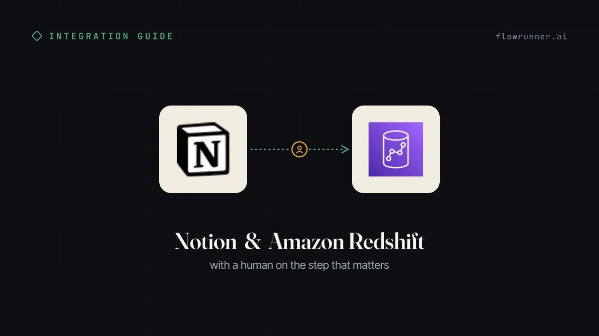 How to Connect Notion with Amazon Redshift (With or Without an AI Agent)