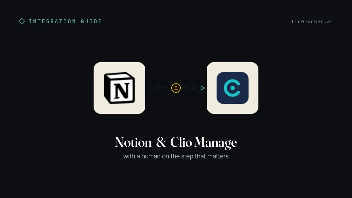 How to Connect Notion with Clio Manage (With or Without an AI Agent)