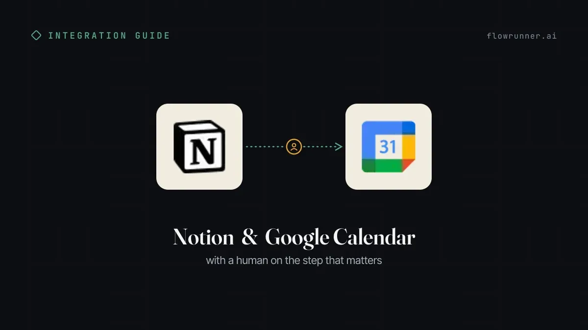 How to Connect Notion with Google Calendar (With or Without an AI Agent)