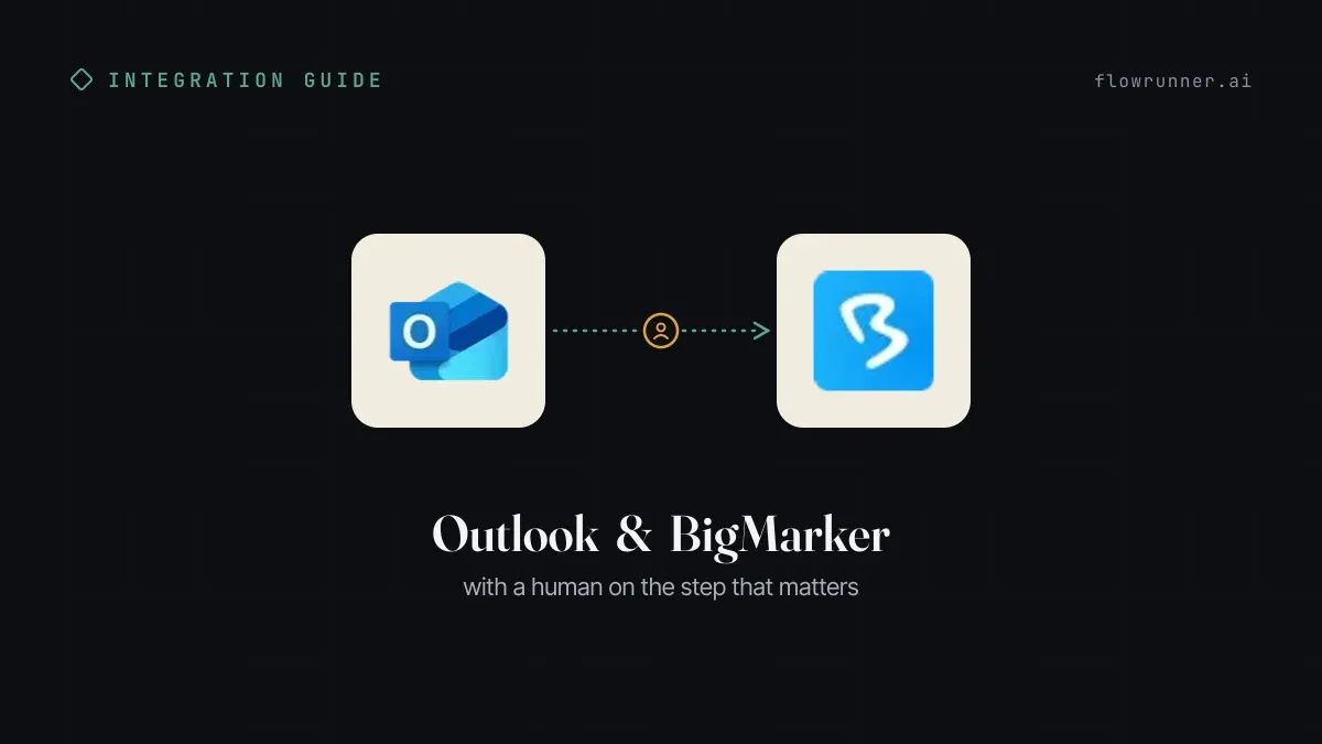 How to Connect Outlook with BigMarker (With or Without an AI Agent)