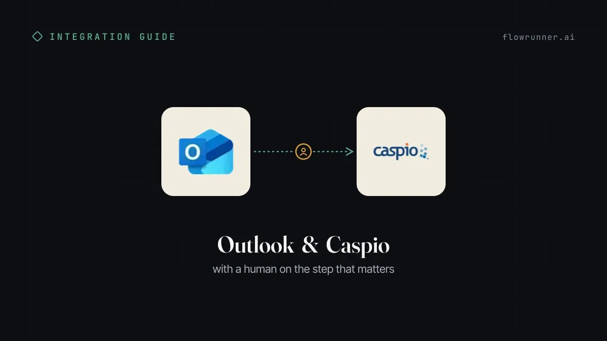 How to Connect Outlook with Caspio (With or Without an AI Agent)