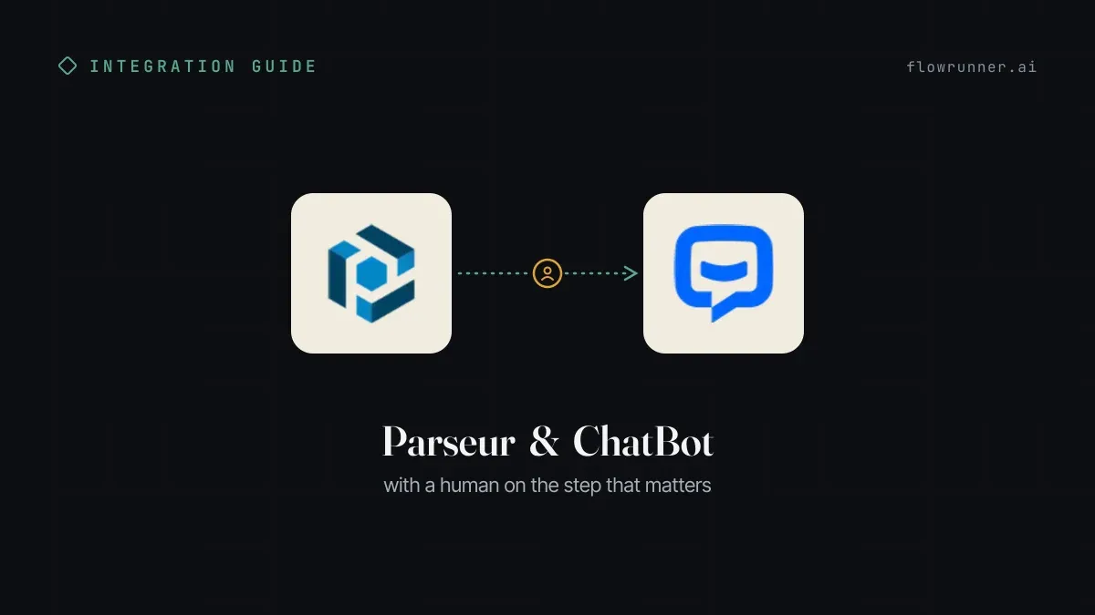 How to Connect Parseur with ChatBot (With or Without an AI Agent)