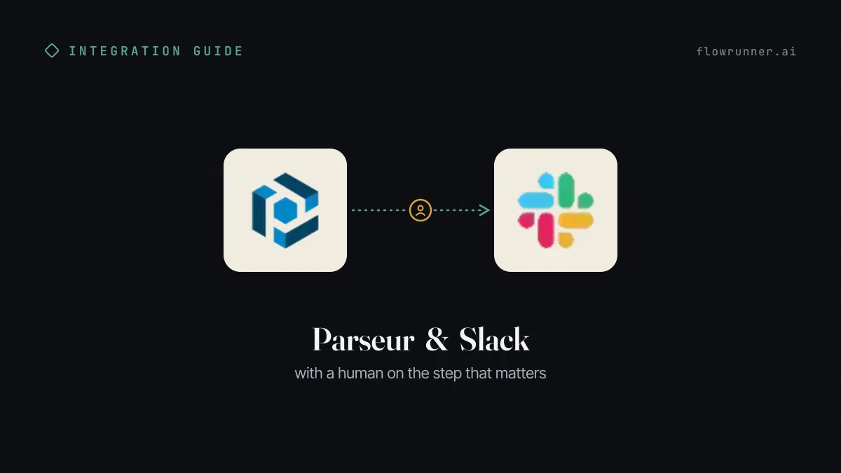 How to Connect Parseur with Slack Using FlowRunner