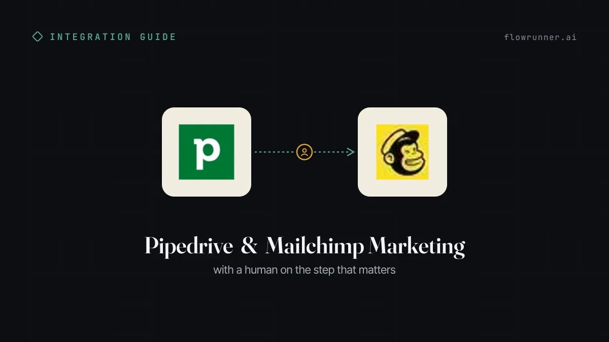 Sync Pipedrive Deals to Mailchimp Marketing Audiences