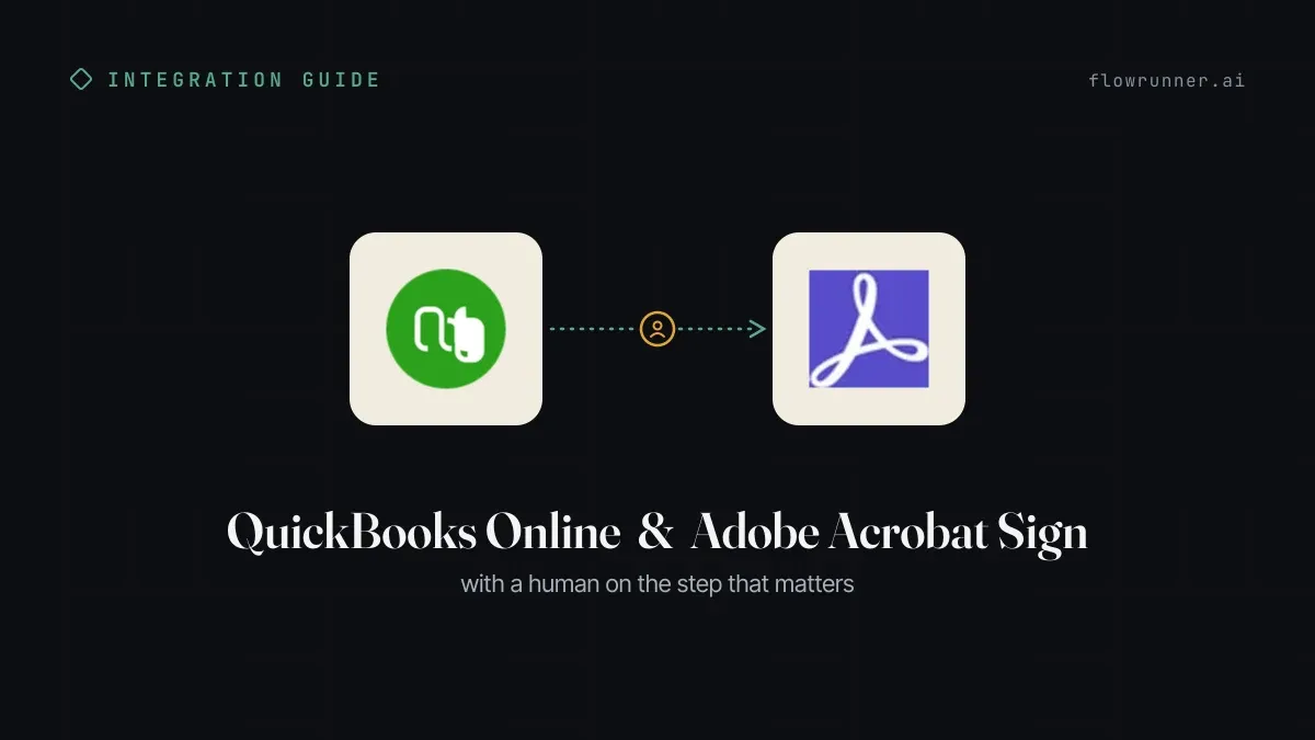 How to Connect QuickBooks Online with Adobe Acrobat Sign (With or Without an AI Agent)