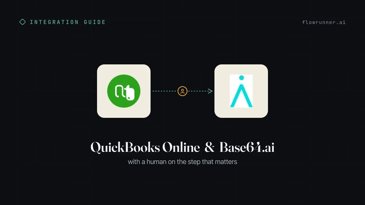 How to Connect QuickBooks Online with Base64.ai (With or Without an AI Agent)