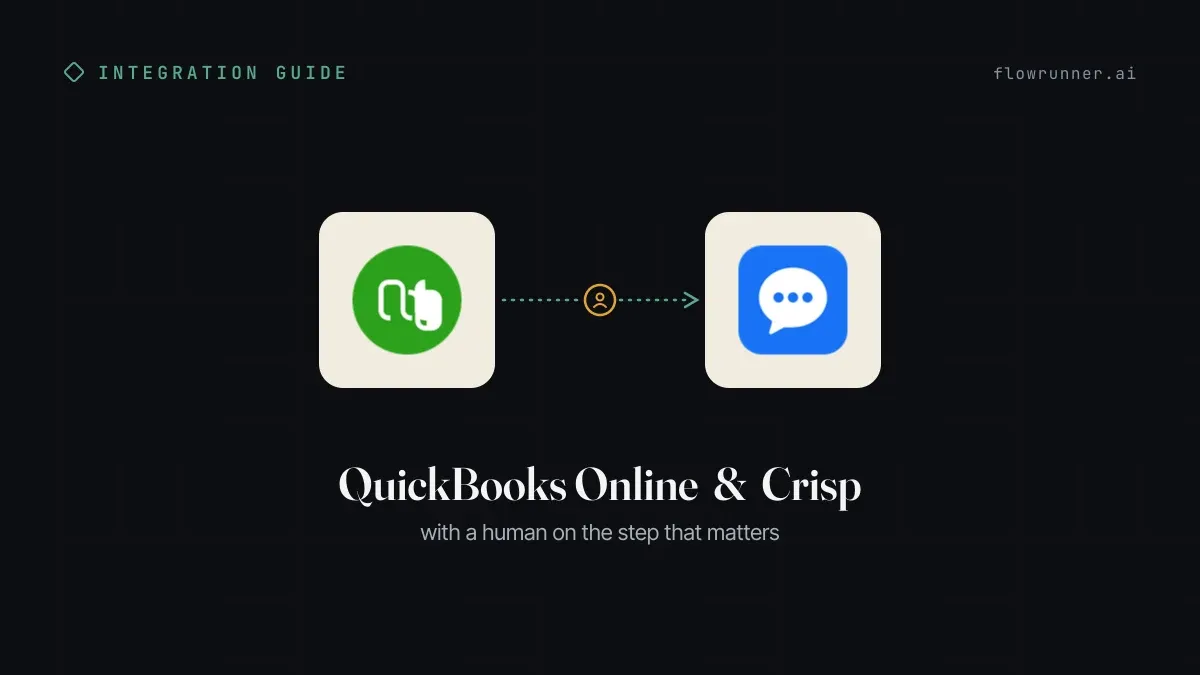 How to Connect QuickBooks Online with Crisp (With or Without an AI Agent)
