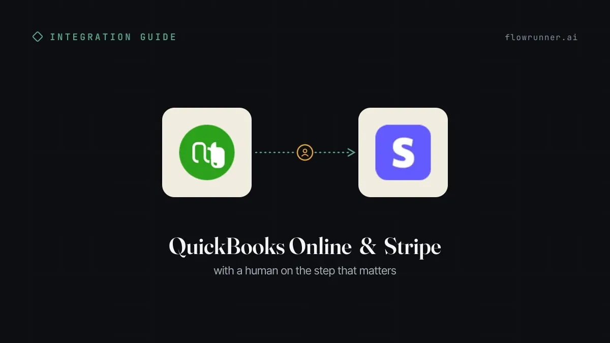 How to Connect QuickBooks Online with Stripe Using FlowRunner