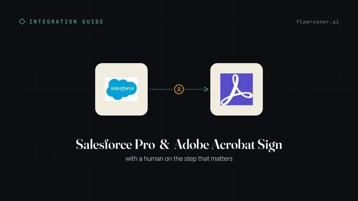 How to Connect Salesforce Pro with Adobe Acrobat Sign (With or Without an AI Agent)