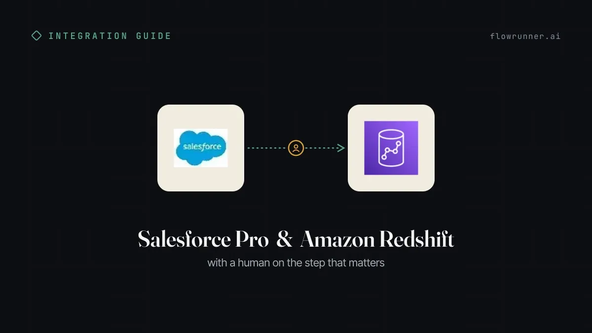 How to Connect Salesforce Pro with Amazon Redshift (With or Without an AI Agent)