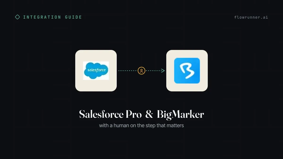How to Connect Salesforce Pro with BigMarker (With or Without an AI Agent)