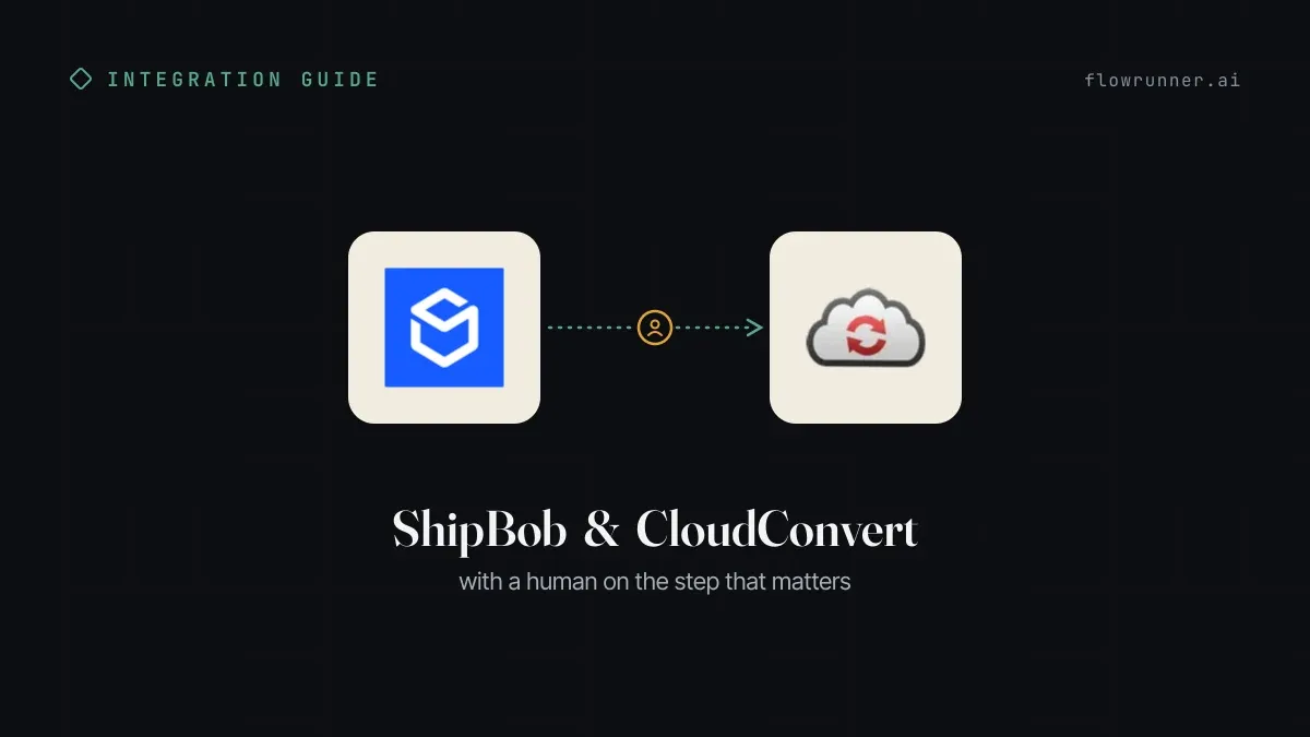 How to Connect ShipBob with CloudConvert (With or Without an AI Agent)