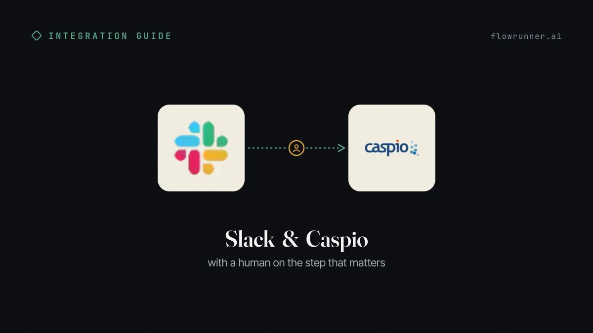 How to Connect Slack with Caspio (With or Without an AI Agent)