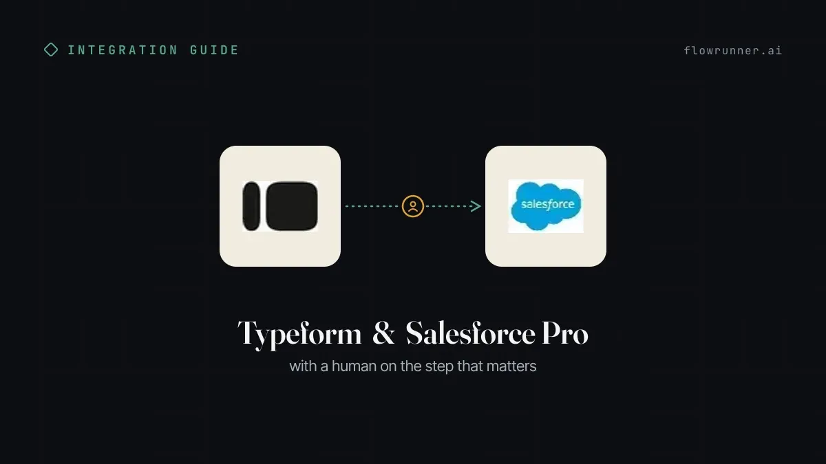 How to Connect Typeform with Salesforce Pro (With or Without an AI Agent)