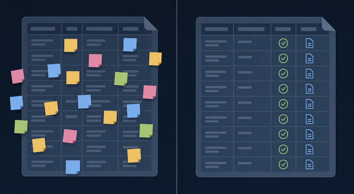 A split-screen composition
