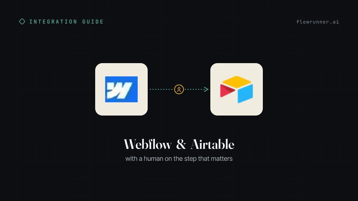 How to Connect Webflow with Airtable (With or Without an AI Agent)