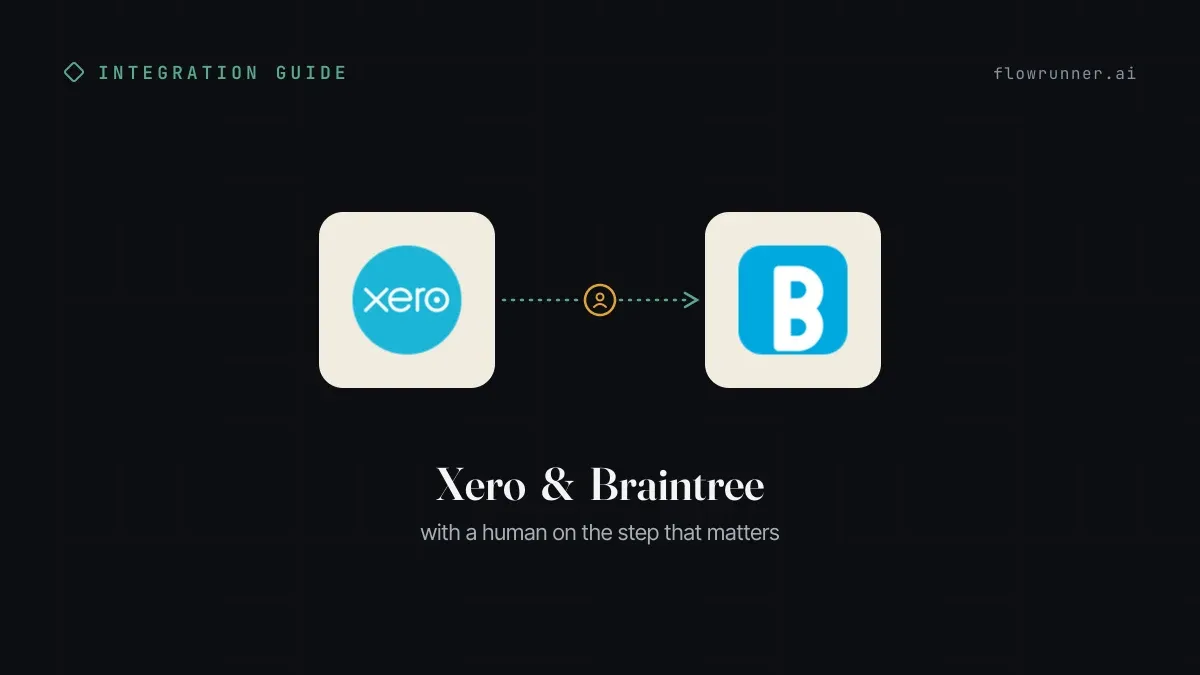 How to Connect Xero with Braintree (With or Without an AI Agent)
